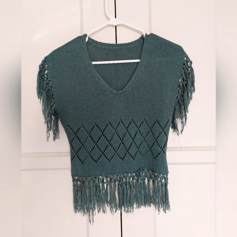 One-of-a-kind crochet top